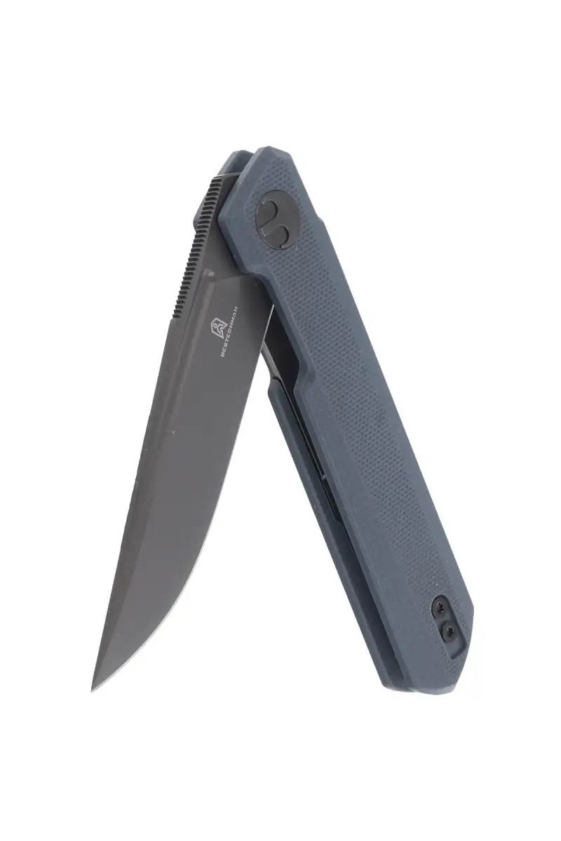 Nóż Bestechman Mini Dundee Grey G10, Grey DLC D2 by Ostap Hel (BMK03F)