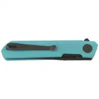 Nóż Bestechman Mini Dundee Tiffany Blue G10, Grey DLC D2 by Ostap Hel (BMK03E)