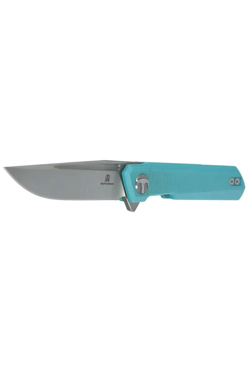 Nóż Bestechman Mini Dundee Tiffany Blue G10, Stonewashed / Satin D2 by Ostap Hel (BMK03C)