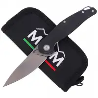 Nóż MKM Goccia Black G10, Satin Finish by Jens Ans