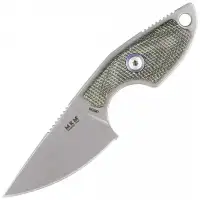 Nóż na szyje MKM Mikro 1 Green Canvas Micarta, Sto