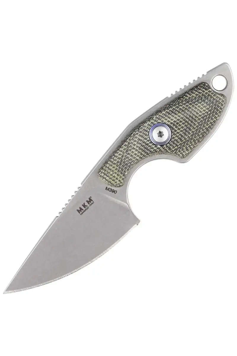 Nóż na szyje MKM Mikro 1 Green Canvas Micarta, Sto