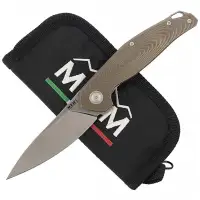 Nóż MKM Goccia Bronze Stonewashed Titanium, Satin