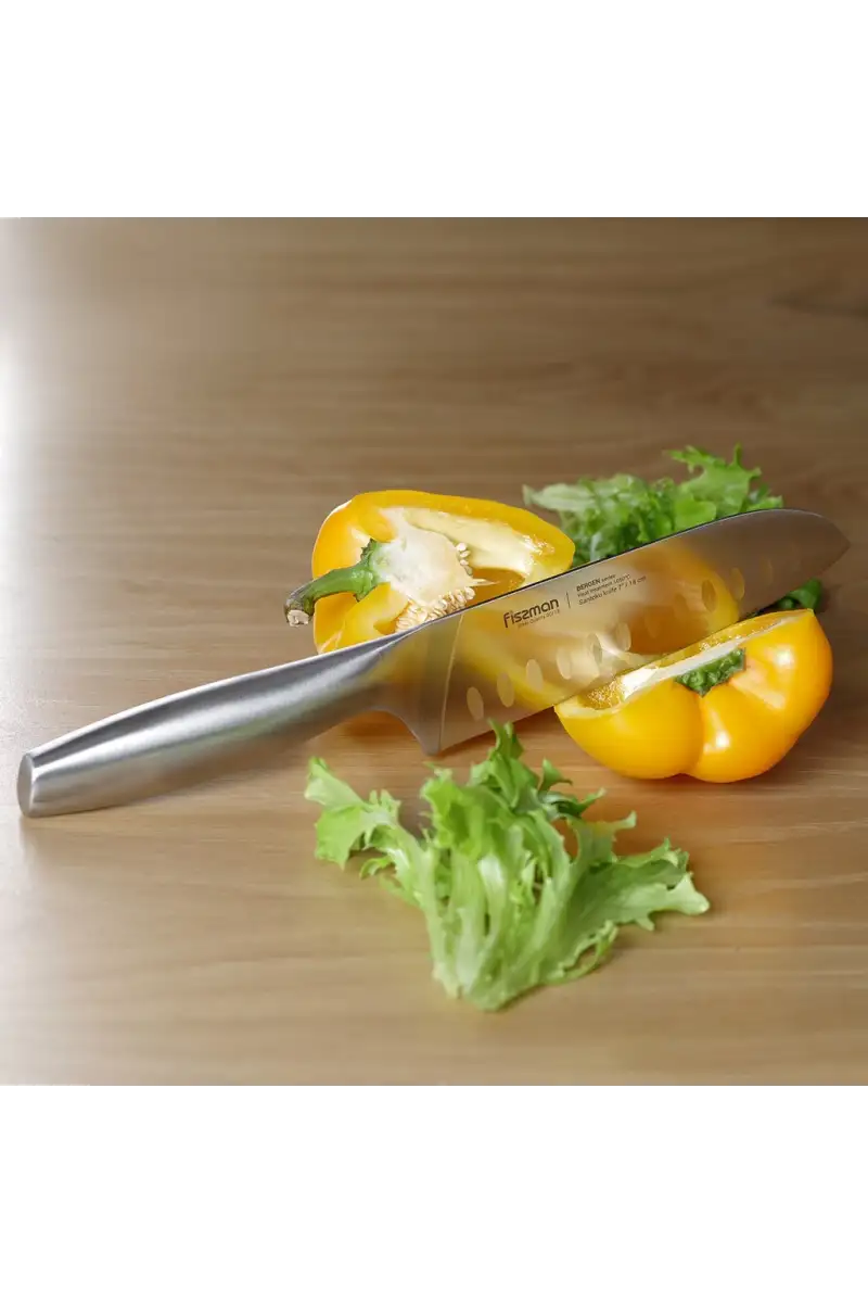 Nóż Santoku Kulle 18 cm Fissman Bergen 12437