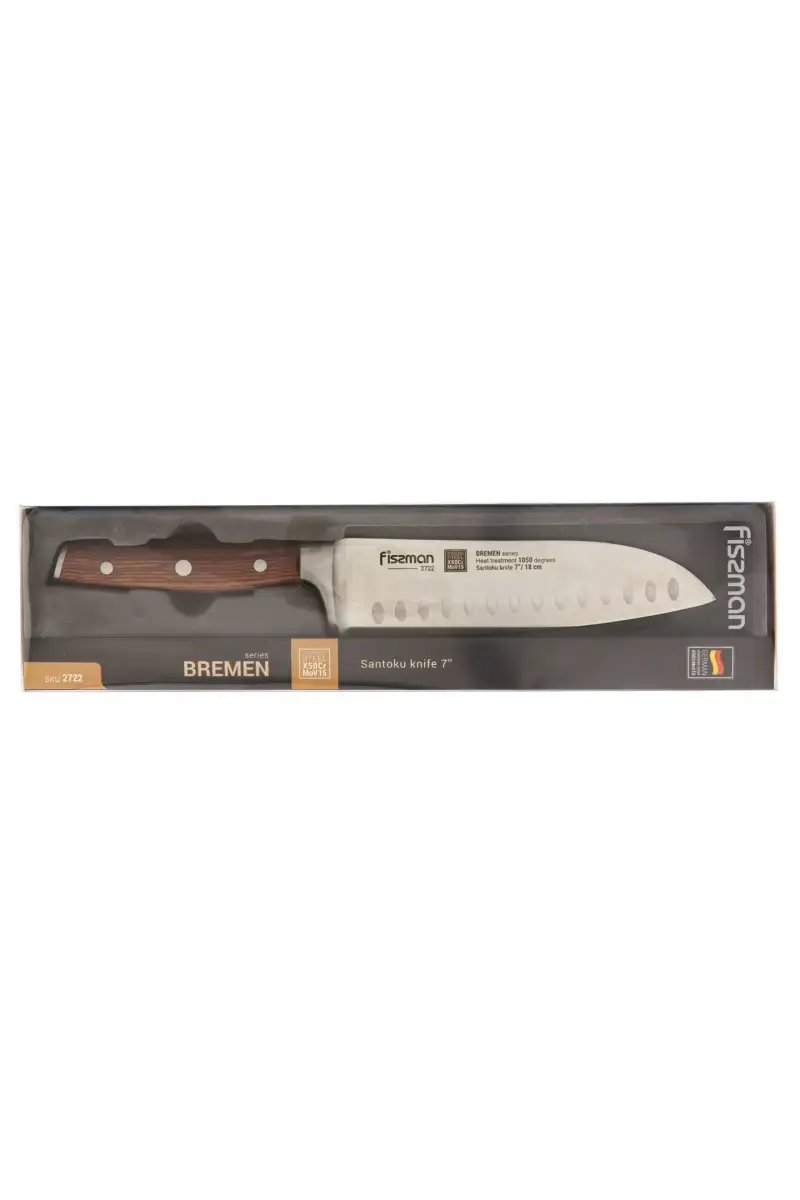 Nóż Santoku Kulle 18 cm Fissman Bremen 2722