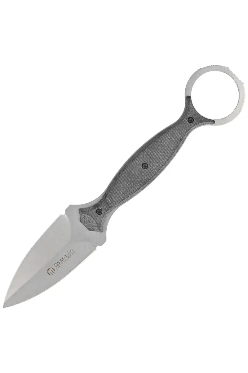 Nóż na szyje Maserin Neck Knife 922 Black G10, Black Stonewashed N690 by Russ Kommer (922/STW)