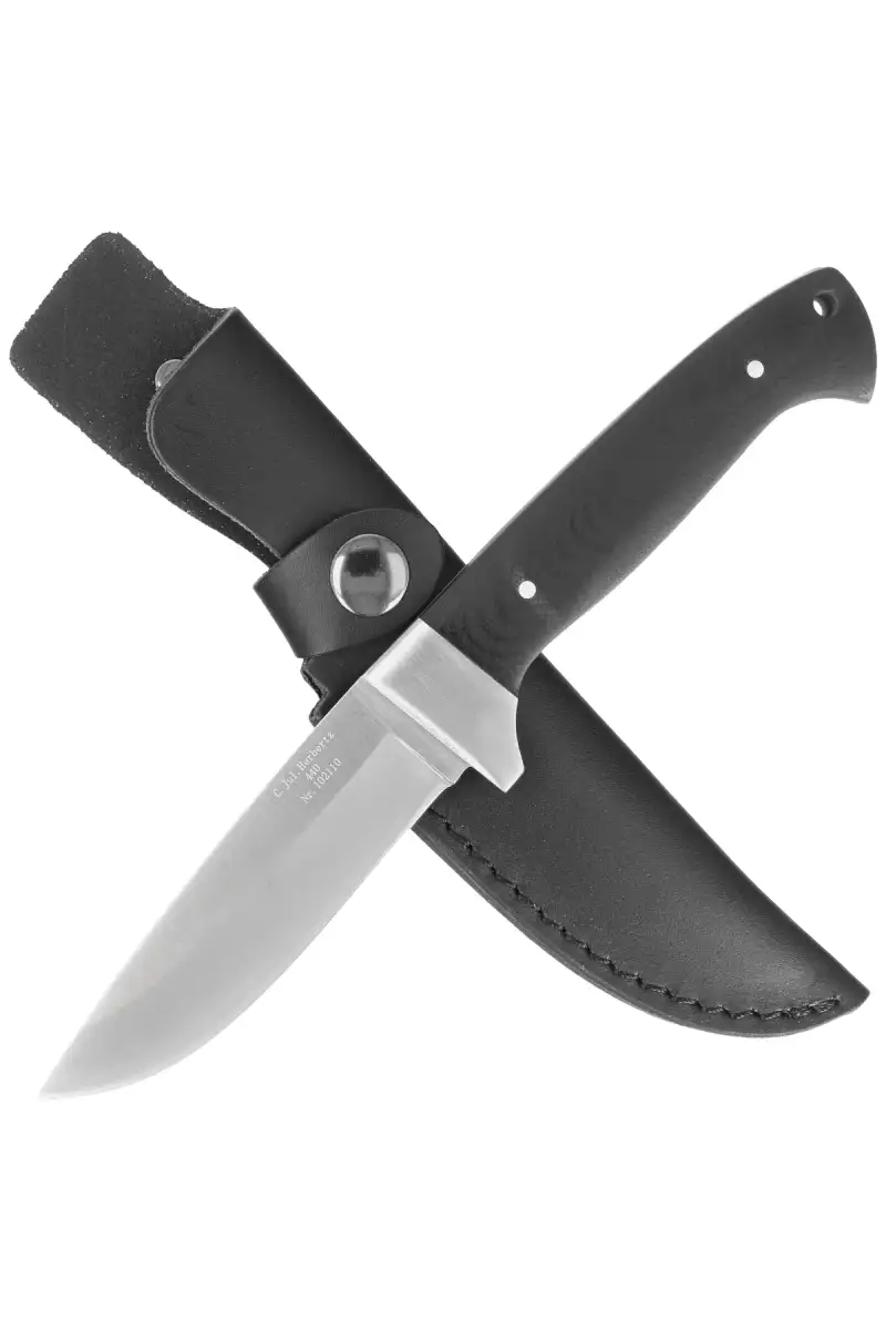 Nóż myśliwski Herbertz Solingen Black Micarta, Satin (102110)