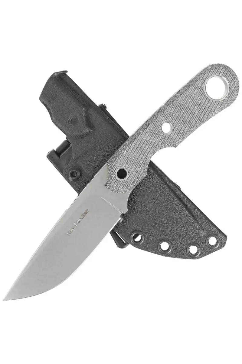 Nóż Viper Basic 1 Black Canvas Micarta, Stonewashed D2 by Tommaso Rumici (VT4028CB)