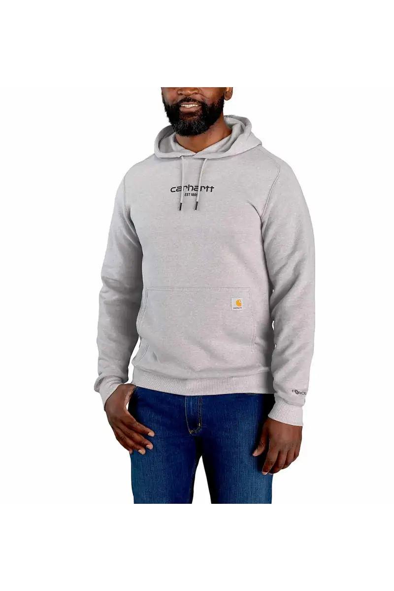 Bluza Carhartt Force Lightweight Logo Asphalt