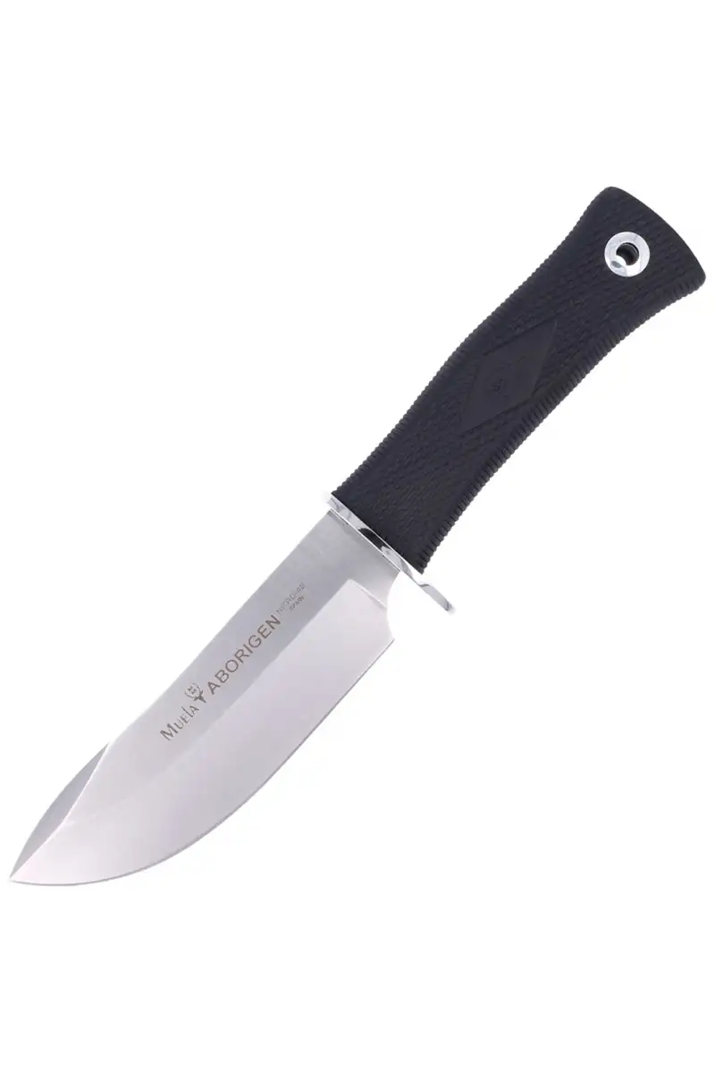 Nóż Muela Aborigen Black Rubber, Satin 160mm (ABOR