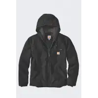 Kurtka Carhartt Washed Duck Sherpa Lined Black