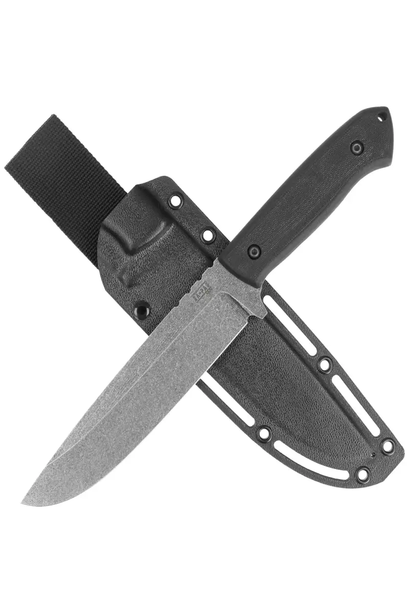 Nóż Za-Pas Expendable Black G10, Acid Stonewashed NMV (EX-ST-G10-BL)