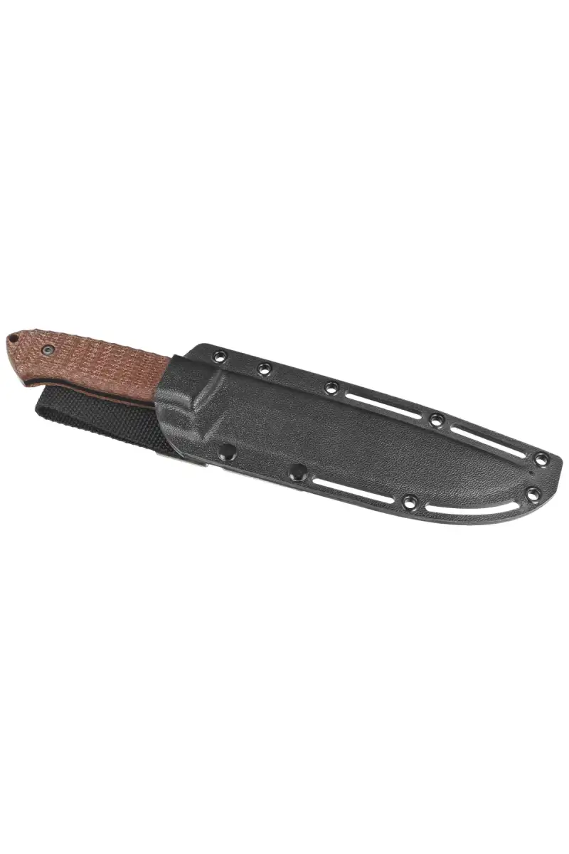 Nóż Za-Pas Expendable Brown Toxic Micarta, Black Cerakote NMV (EXT-CE-M-BR)