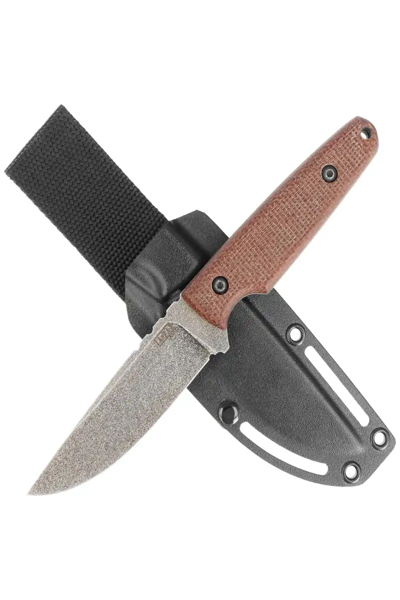 Nóż Za-Pas Handie Brown Micarta, Acid Stonewash NMV (HAN-ST-M-BR)