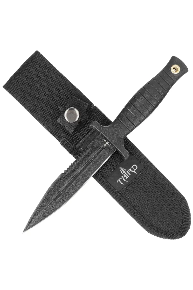 Nóż Third Decor Habitat Boot Knife Black ABS, Black (H0062S)