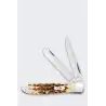 Nóż Składany Case Mini Trapper SS Amber Bone