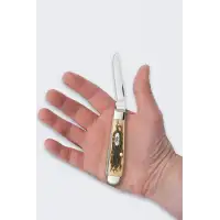 Nóż Składany Case Mini Trapper SS Amber Bone