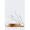 Nóż Składany Case Trapper SS Amber Bone