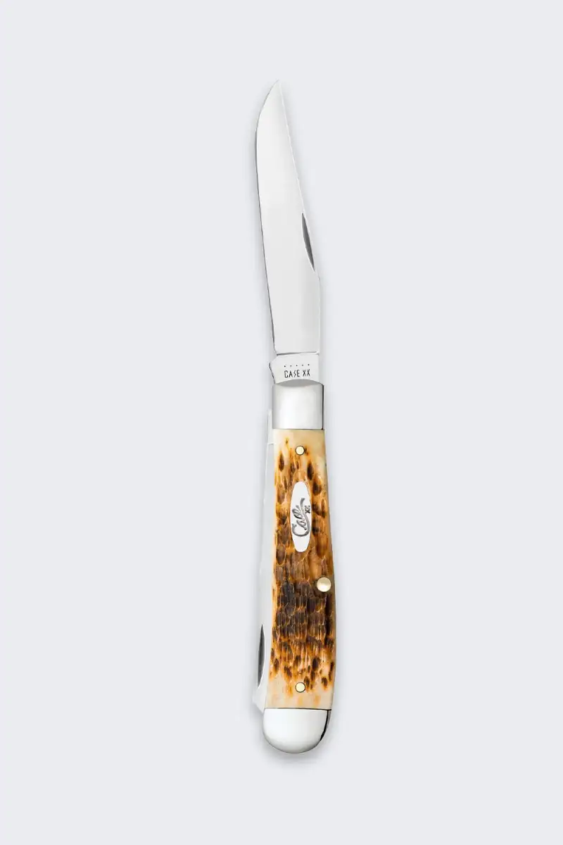Nóż Składany Case Trapper SS Amber Bone