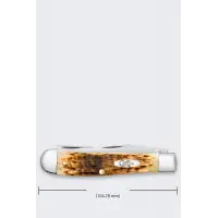 Nóż Składany Case Trapper SS Amber Bone
