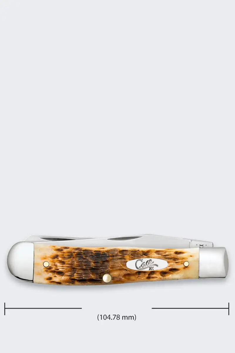 Nóż Składany Case Trapper SS Amber Bone