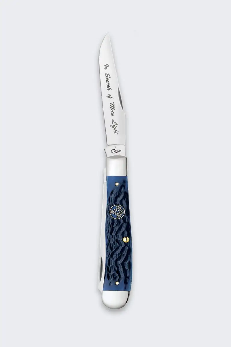 Nóż Składany Case Masonic Trapper SS Blue Bone