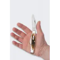 Nóż Składany Case Large Stockman CS Amber Bone