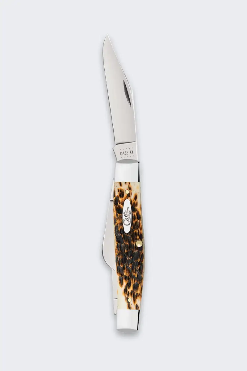 Nóż Składany Case Large Stockman CS Amber Bone