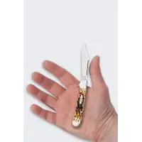 Nóż Składany Case Mini Copperlock SS Amber Bone