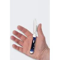 Nóż Składany Case Rogers Mini Copperlock SS Blue