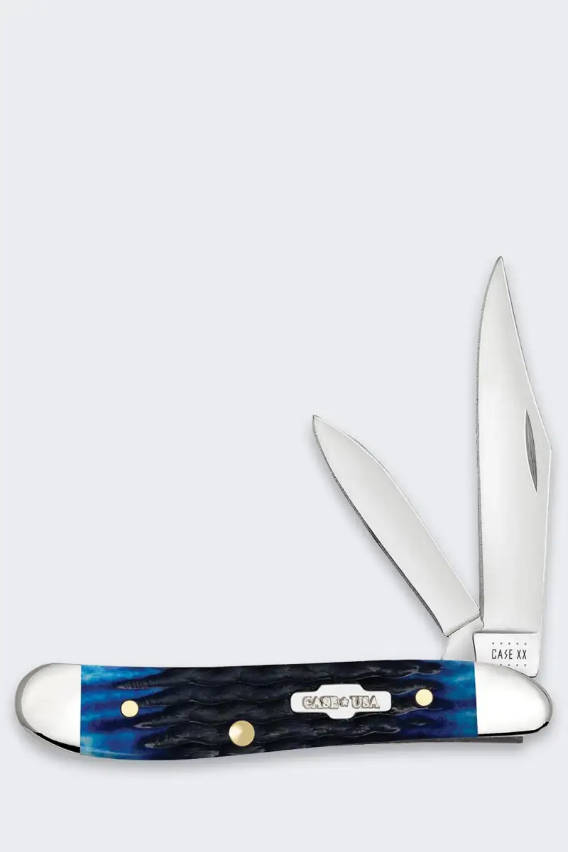 Nóż Składany Rogers Case Peanut SS Blue Bone