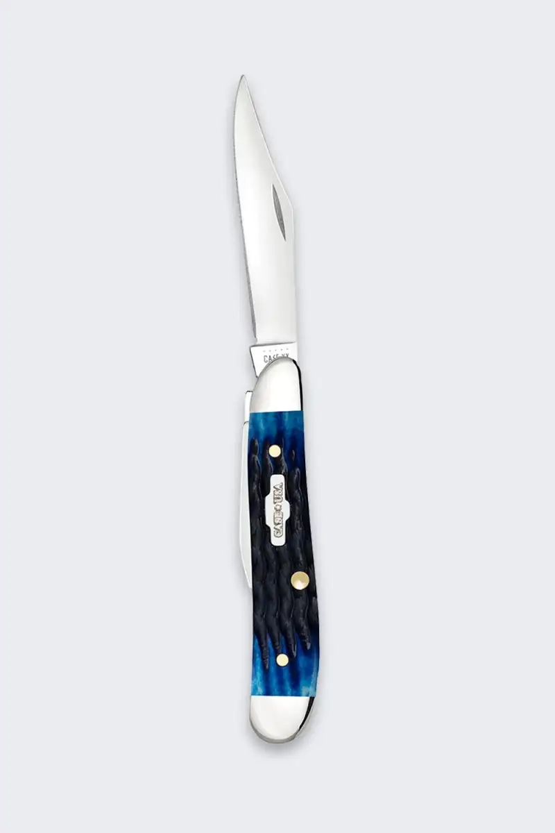 Nóż Składany Rogers Case Peanut SS Blue Bone