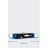 Nóż Składany Rogers Case Peanut SS Blue Bone