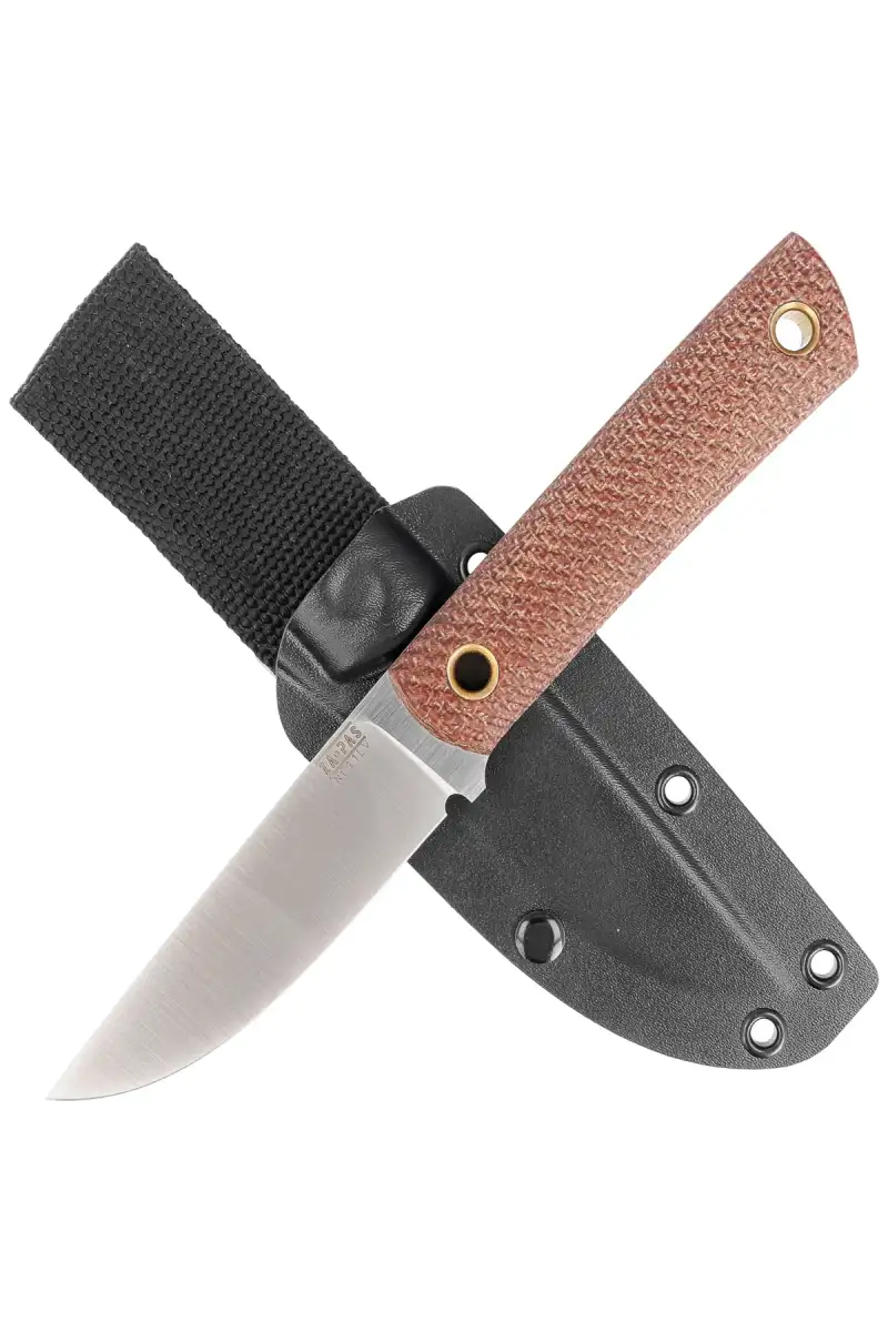 Nóż Za-Pas EC95 Brown Micarta, Satin D2 (EC95-M-BR)