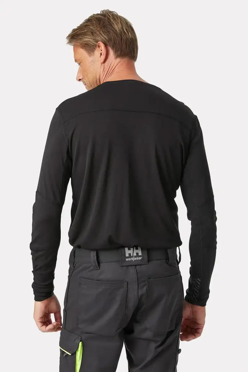 Koszulka Termoaktywna Helly Hansen Lifa Black