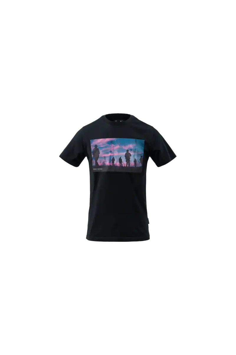 T-shirt DA Sunset - Cotton - Black