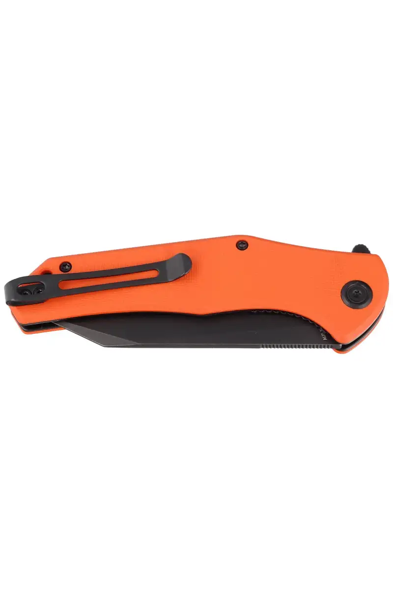 Nóż składany Kubey Flash Orange G10, Blackwashed AUS-10 (KU158G)