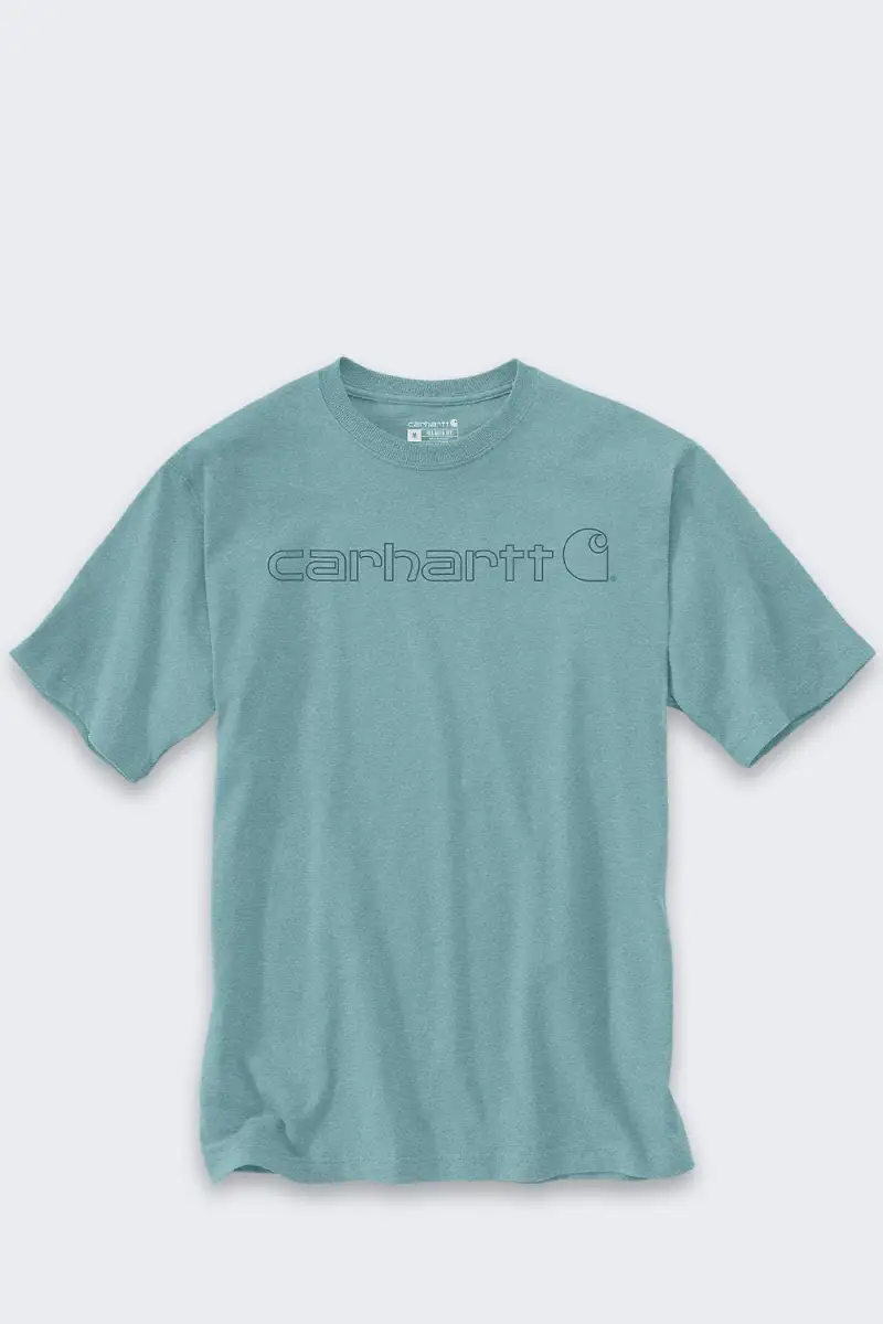 Koszulka Carhartt Dearborn Relaxed Logo SummerBlue