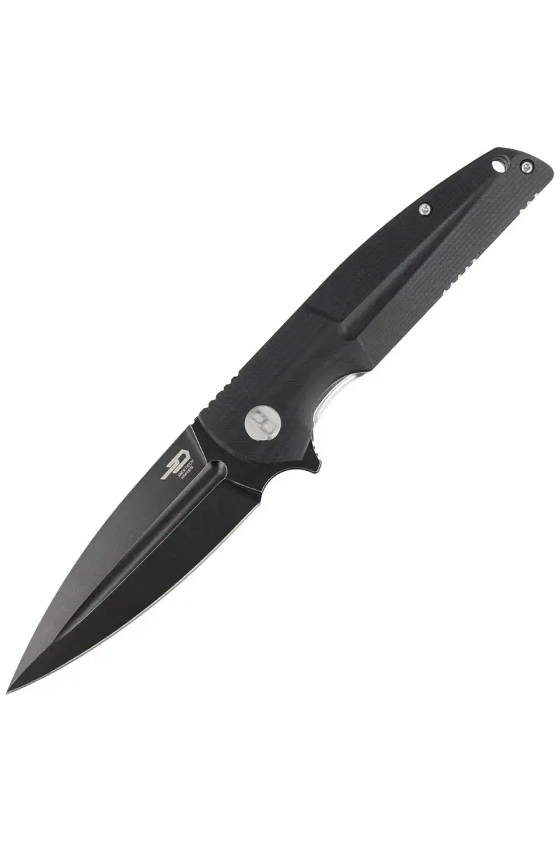Nóż składany Bestech Fin Black G10, Black Stonewashed 14C28N (BG34A-3)