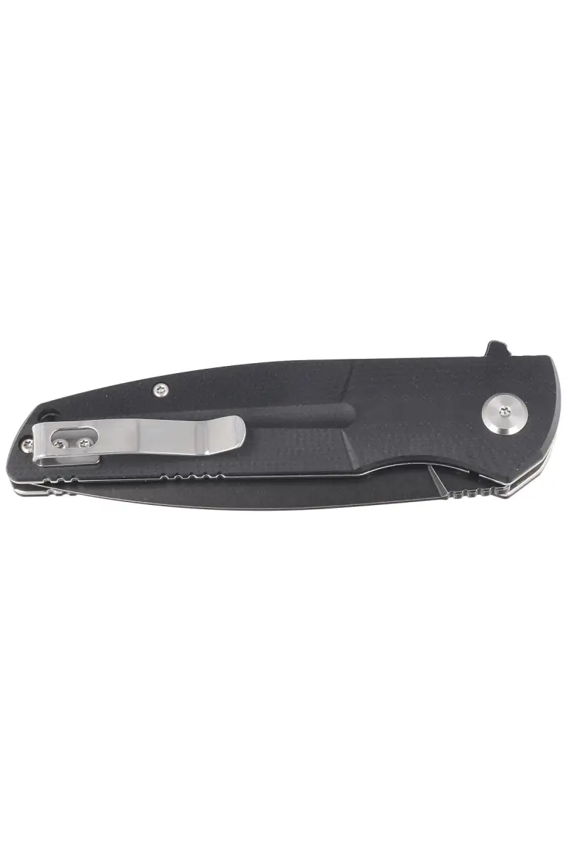 Nóż składany Bestech Fin Black G10, Black Stonewashed 14C28N (BG34A-3)