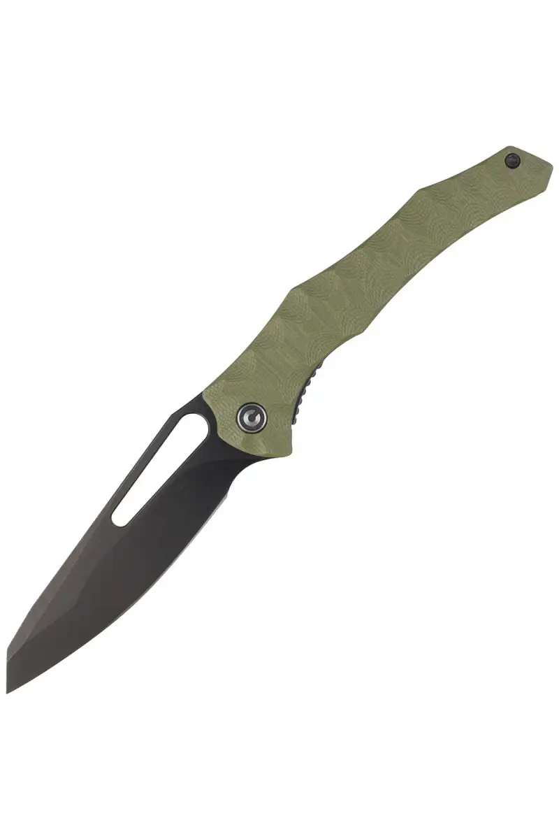 Nóż składany CIVIVI Spiny Dogfish Green G10, Black Stonewashed 14C28N by Gavko Knives (C22006-3)