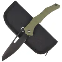 Nóż składany CIVIVI Spiny Dogfish Green G10, Black Stonewashed 14C28N by Gavko Knives (C22006-3)