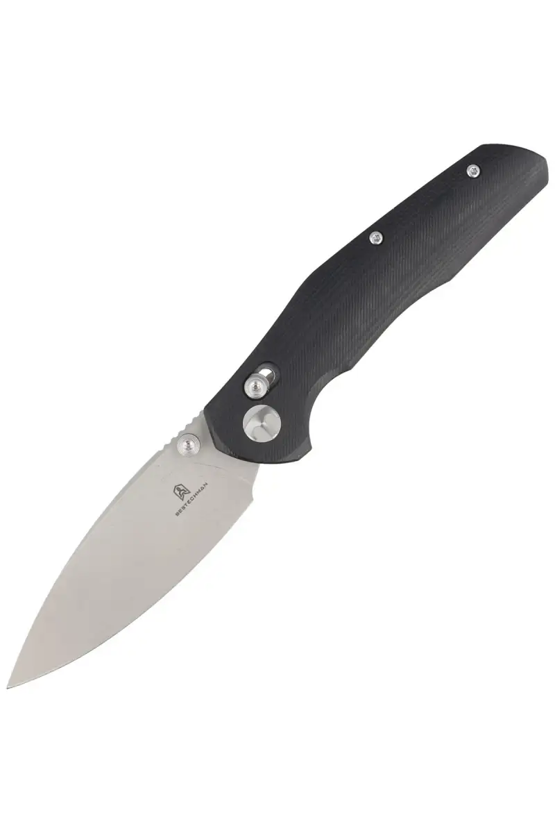 Nóż składany Bestechman Ronan Black G10, Stonewash 14C28N (BMK02D)