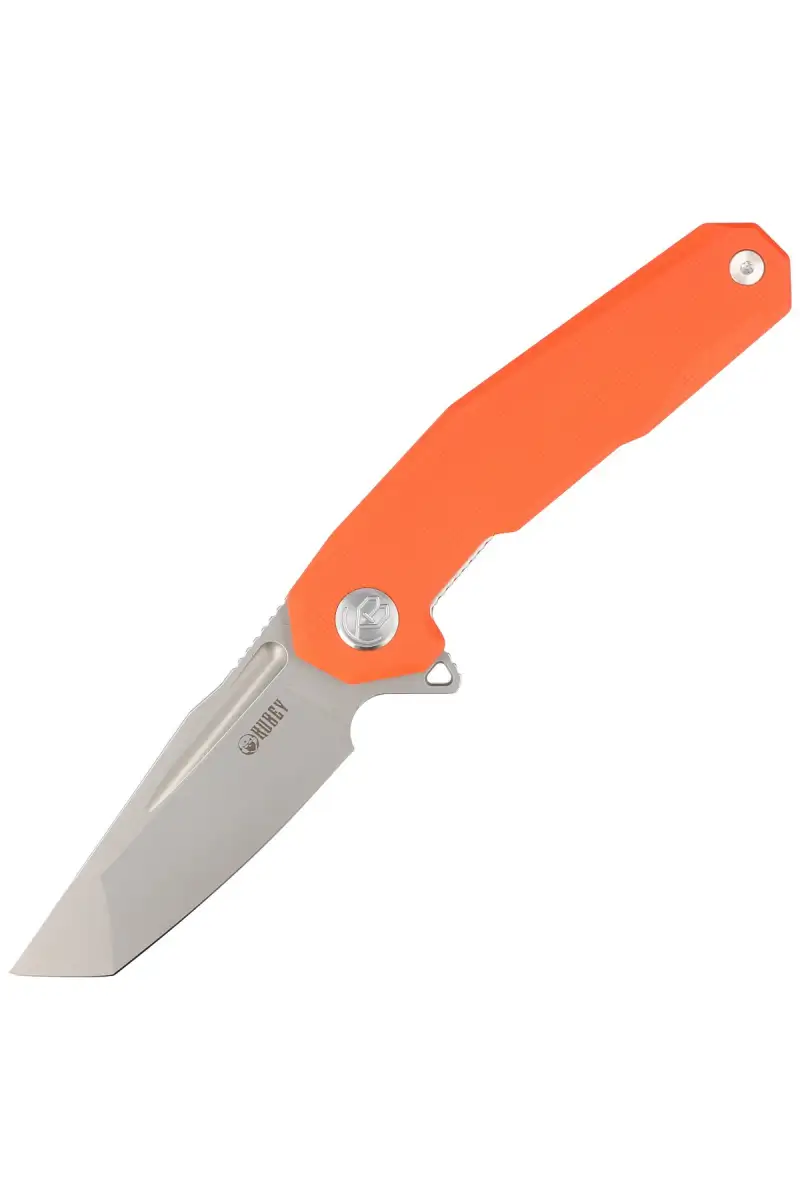 Nóż składany Kubey Carve Orange G10, Beadblasted AUS-10 (KB237I)