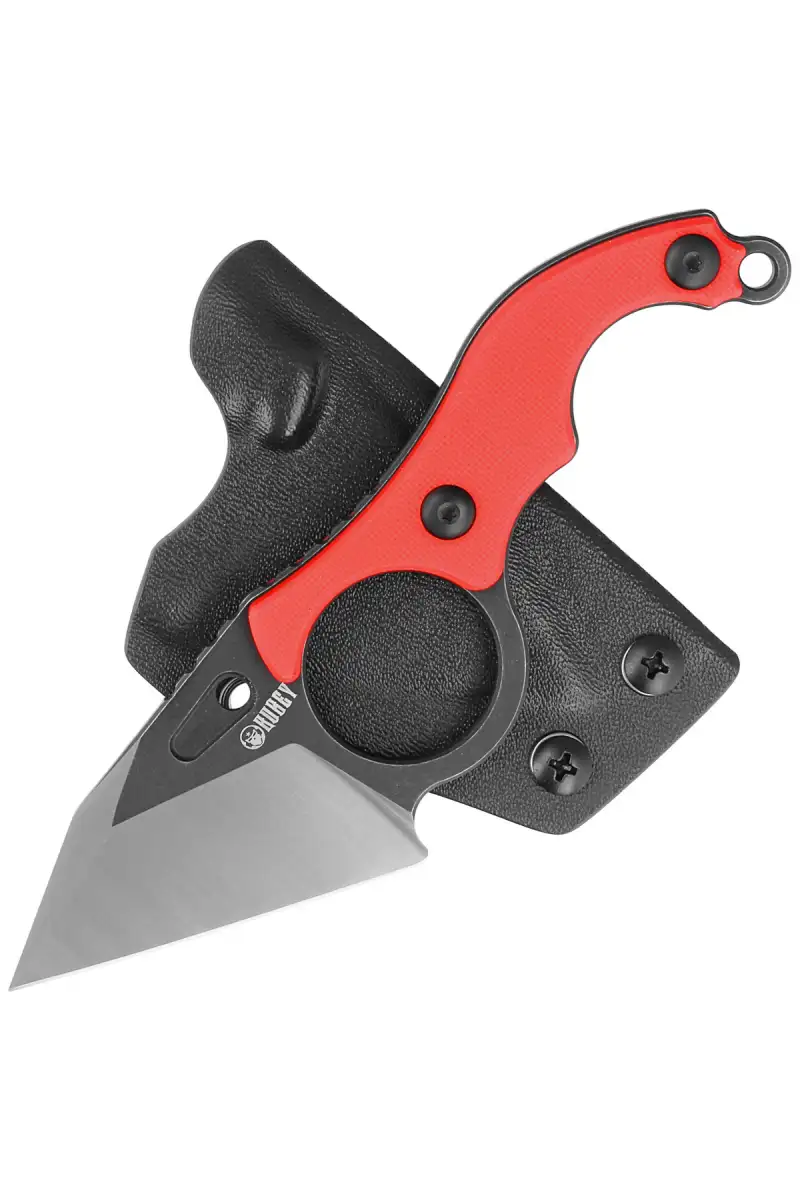 Nóż Kubey Knife Hippocam Red G10, Two Tone D2 (KU166D)