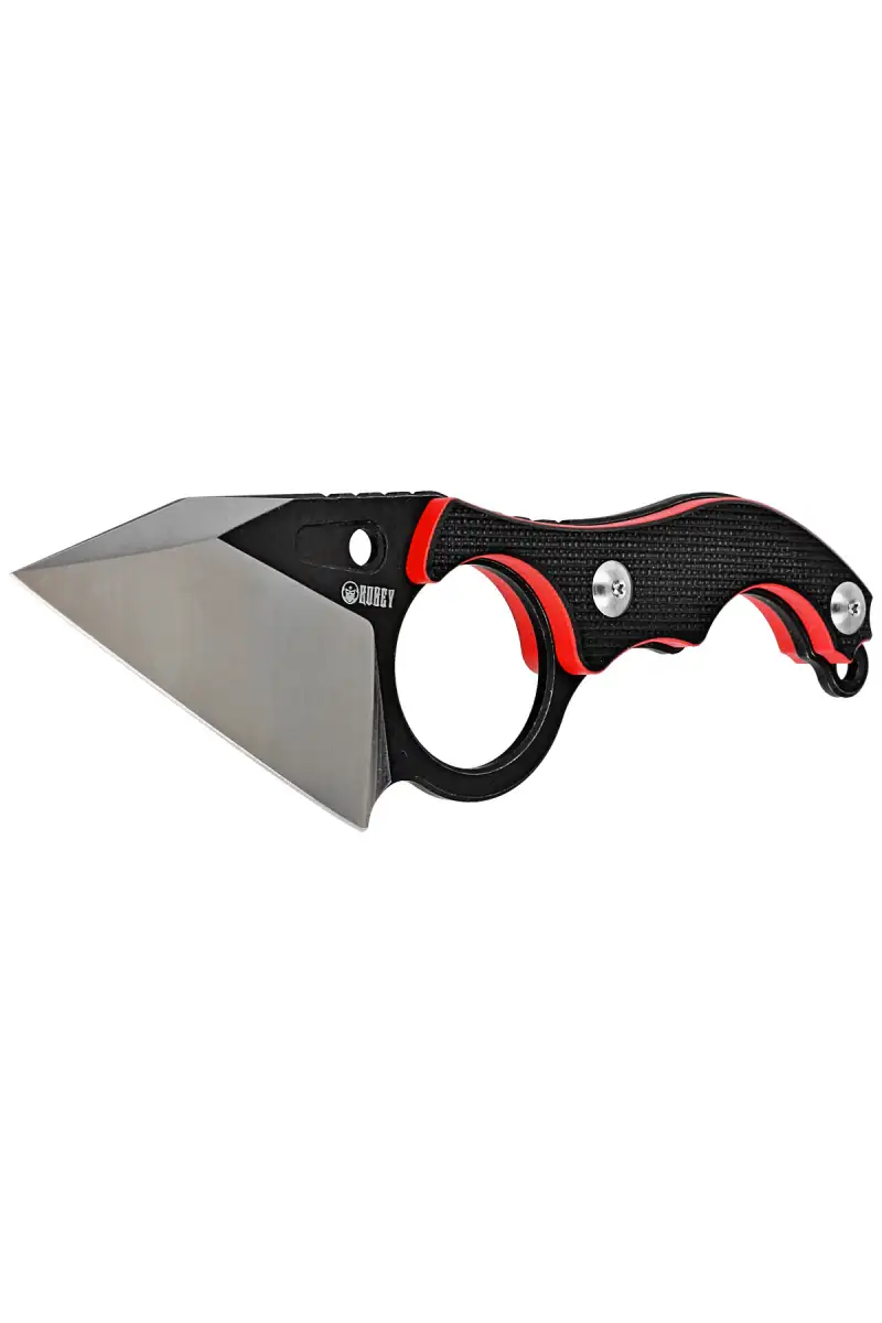 Nóż Kubey Hippocam Black G10, Two Tone D2 (KU166A)