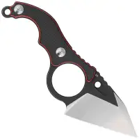 Nóż Kubey Hippocam Black G10, Two Tone D2 (KU166A)