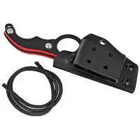 Nóż Kubey Hippocam Black G10, Two Tone D2 (KU166A)