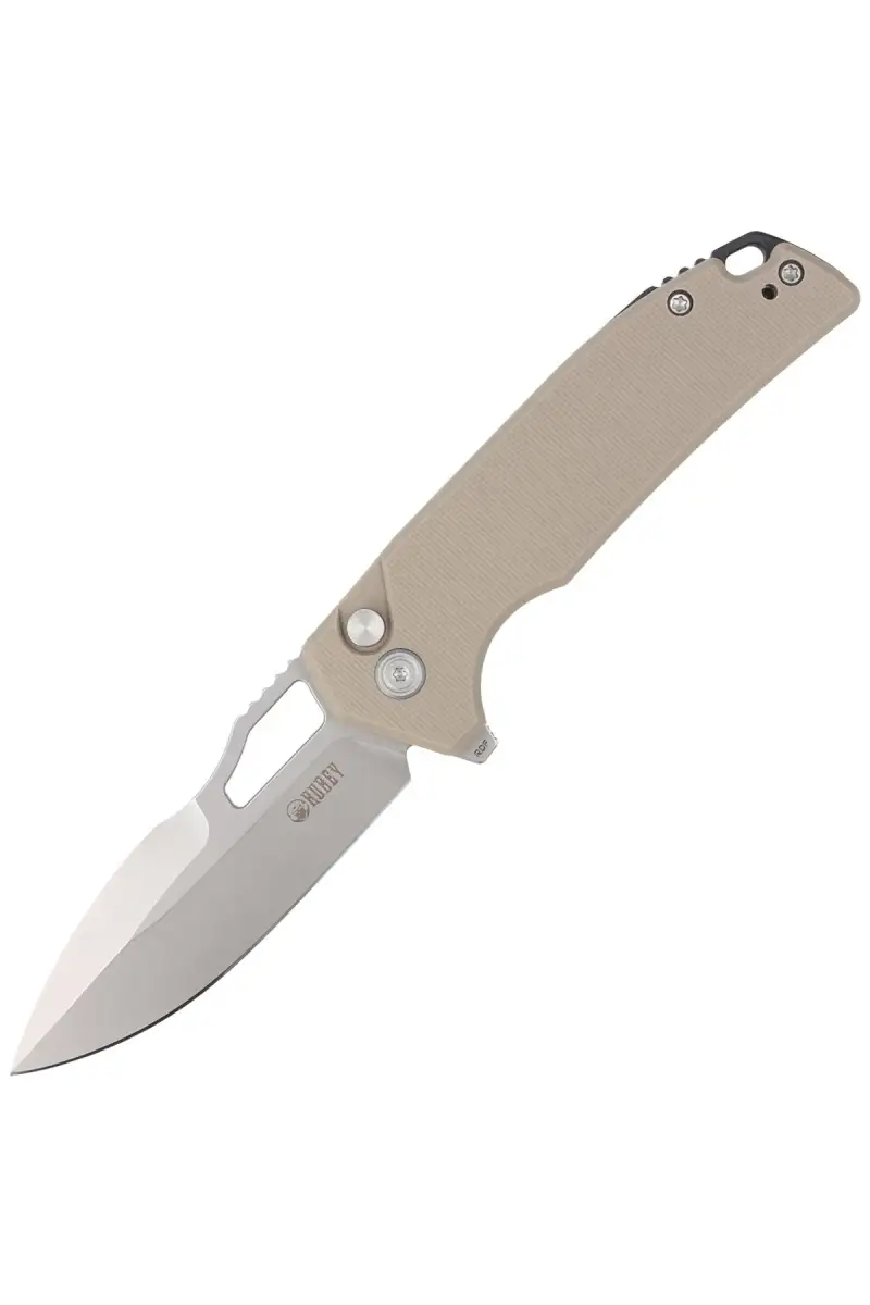 Nóż składany Kubey Knife RDF Tan G10, Bead Blasted AUS-10 by HYDRA Design (KU316D)