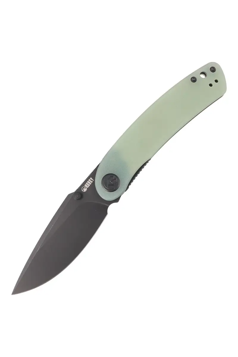Nóż składany Kubey Momentum Jade G10, Dark Stonewashed AUS-10 by Sherif Manganas (KU344J)
